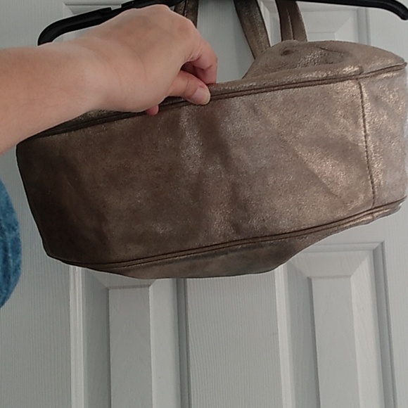 Juciy Couture y2k Vintage Gold Bag Genuine Leather ! Stunning - Picture 5 of 14